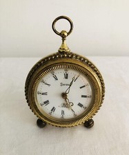 A very nice vintage SWIZA 8 day, 7 jewels,  working portable clock