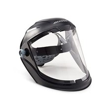 Jackson Safety,Black 14200 Maxview Premium Full Face shield/Face Guard clear