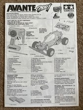 Tamiya Avante 2001 QD (46010) Instruction Manual Quick Drive RC Rare!