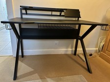 Black Gaming Table / Office Desk Very Solid And Sturdy