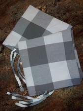 2 IKEA Emmie Ruta KING Check Cotton Pillow Shams 35x19"