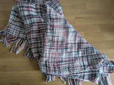 Pink Checked Throw Blanket
