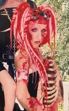 Custom Made Pink & Red Dread