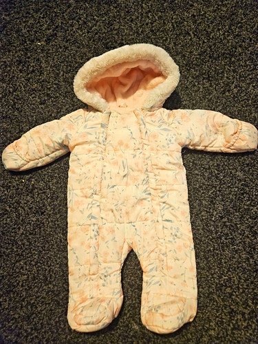 Girls pink floral - floral, hooded