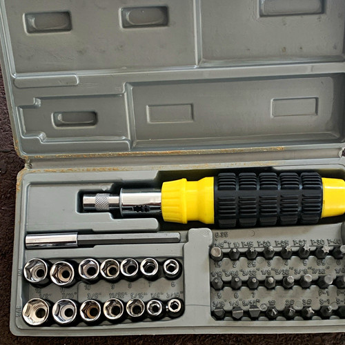 Mechanics tool set sockets - set, w/