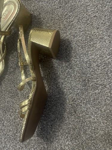 Zara gold heels - gold,