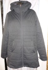 BERGHAUS Womens Down Filled Hooded Long Jacket ~ Grey ~ UK 16 ~ Cost £160