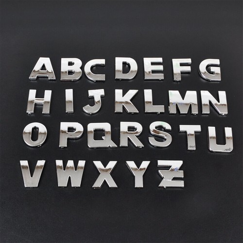 40x diy chrome metal letter - chrome,