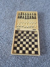 MAGNETIC CHESS/DRAUGHTS TRAVEL GAME