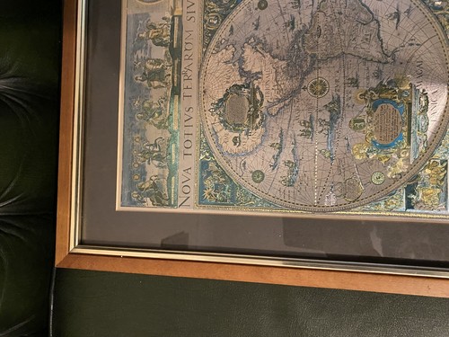 Blaeu vintage wall map framed - blaeu,