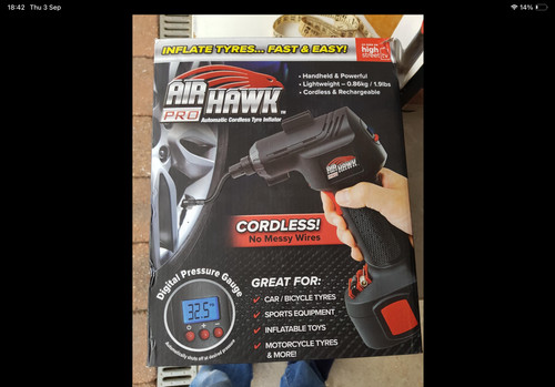 Air hawk pro cordless tyre - pro,