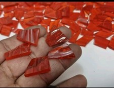 Orange Stained Glass Offcuts