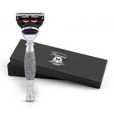 Ergonomic 5 Edge Razor for Men, Easy Women’s Razor, Body Face Razor, Grey