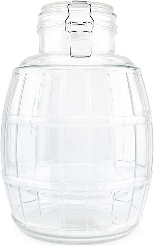 Gallon glass barrel jar - gallon,