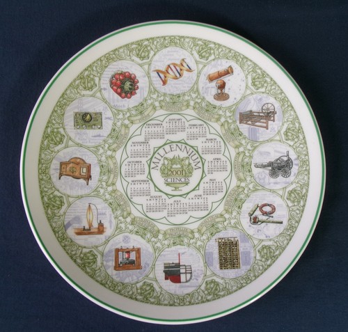 Wedgwood calendar plate - calendar, 2001