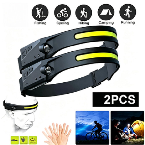 Pcs waterproof cob headlamp - waterproof,