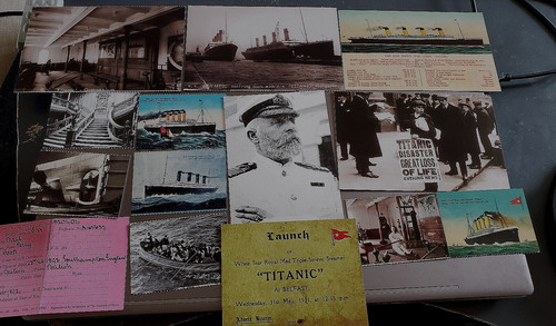 Titanic post card - post,