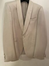 Moss Bros Velvet Jacket. Size 44R. Brand New. Cream 