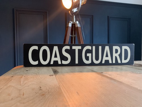 Coastguard sign vintage style - coastguard,