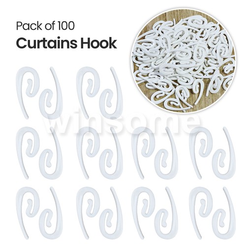 100 white plastic curtain - 100,