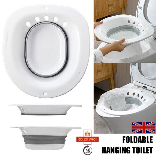 Foldable hanging toilet sitz - foldable,