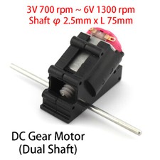 Dual Shaft DC Gear Motor 3V