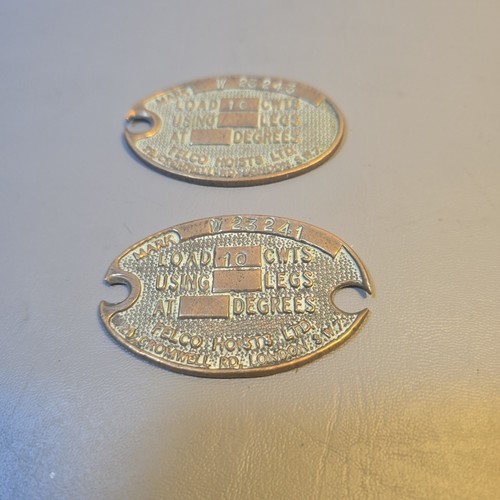 Pair vintage felco hoists - pair, of