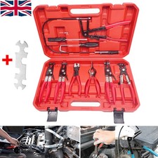 9x Flexible Hose Clamp Clip