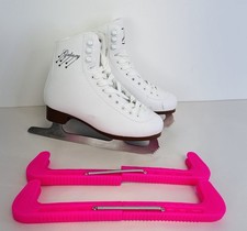 SFR Galaxy White Junior Ice Skates Size UK 2 EU 34 & Blades