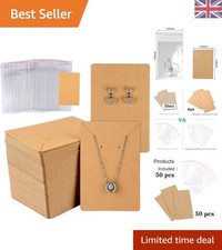 50 Kraft Paper Earring Cards