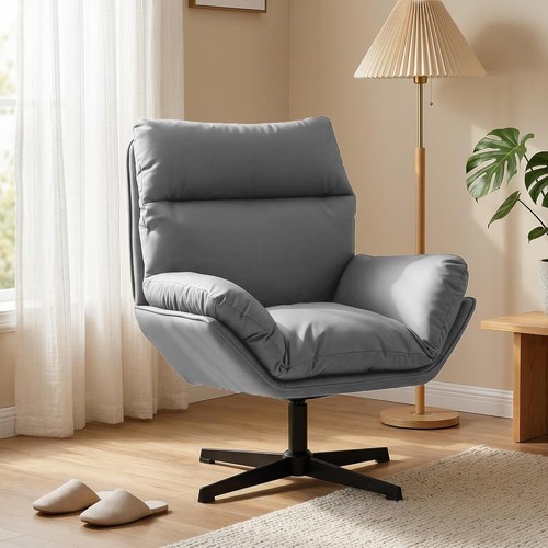 Homcom modern accent chair - homcom, pu