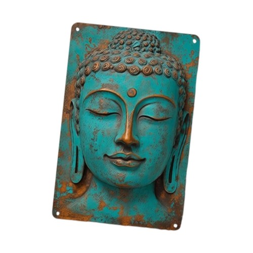 Metal buddha wall decoration - buddha,
