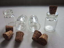 MINI SMALL CORK STOPPER GLASS