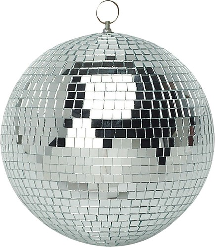 Disco ball silver mirror - silver,