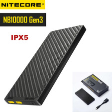 NITECORE NB10000 Gen3 Ultra Lightweight Carbon Fiber Power Bank 10000Mah Mobile 