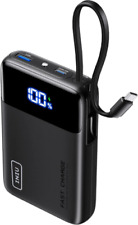 INIU Portable Charger, Smallest 20000mAh 45W Power Bank with Built in USB-C BNIB