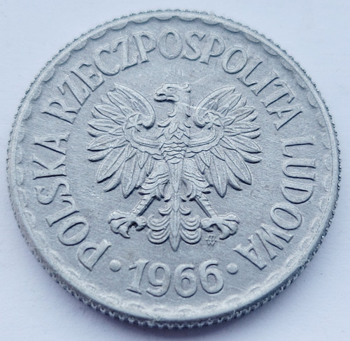 Poland zloty 1966 - 1, aluminium