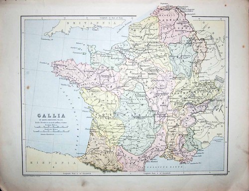 Original old antique print - original,