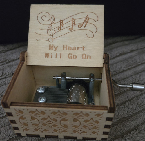 Wooden hand crank - crank, music