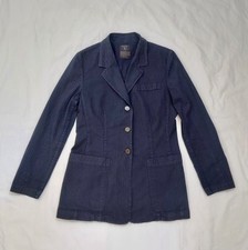 Valentino Jeans gents/mans jacket or blazer Navy 100% cotton Unlined VGC Size 36