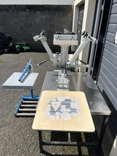 Riley Hopkins Silver 4 Colour 2 Station Screen Printing Press Offers Considered 