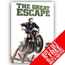 THE GREAT ESCAPE BB2 STEVE MCQUEEN POSTER A4 A3 SIZE BUY 2 GET ANY 2 FREE
