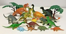 Job Lot Toy Dinosaur Toys Figure Prehistoric Animals Trees x14