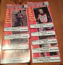 2013 STOKE SPEEDWAY PROGRAMMES