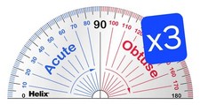 Helix protractor clear - helix,