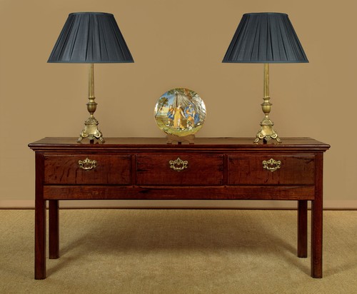 Antique oak dresser base - antique,