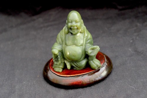 Vintage chinese carved green - carved,