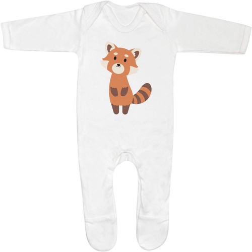 Red panda baby - 'red, romper