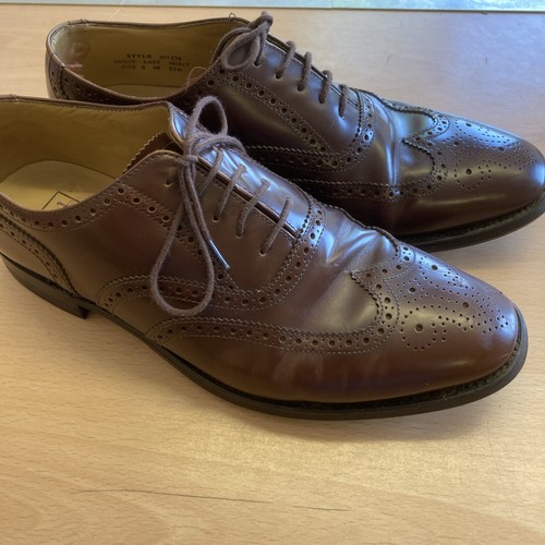 Loake mens brown leather