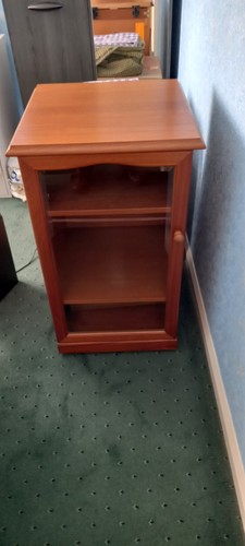 Hifi cabinet with glass door - cabinet,